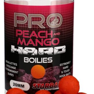 Starbaits Boilie Hard Probiotic Peach & Mango 200g - 24mm