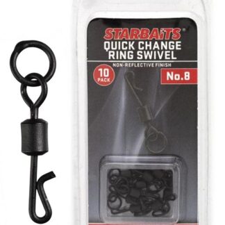 Starbaits Obratlík s Kroužkem Quick Change vel.8 10ks