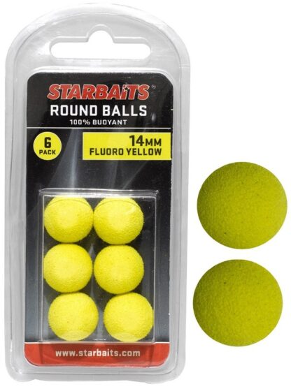 Starbaits Plovoucí Kulička Round Balls 14mm 6ks Varianta: Žlutá