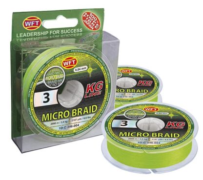 WFT Pletená Šňůra Micro Braid KG Line Žluto-Zelená 150m Nosnost: 4