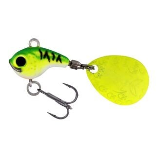 Westin Třpytka DropBite Tungsten Spin Tail Jig Chartreuse Ice Hmotnost: 7g