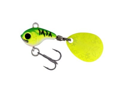 Westin Třpytka DropBite Tungsten Spin Tail Jig Chartreuse Ice Hmotnost: 7g