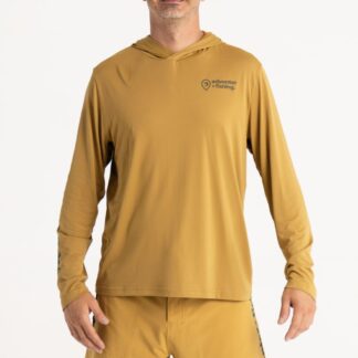Adventer & fishing Funkční hoodie UV tričko Sand - L