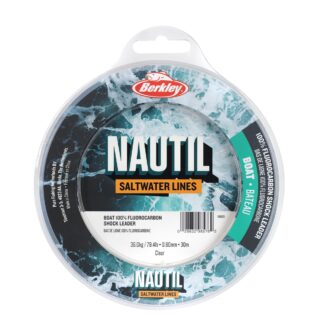 Berkley Fluorocarbon Nautil Boat Shockleaderk Clear 30m Nosnost: 25kg