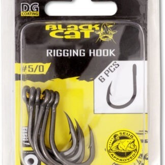 Black Cat Háčky S Protihrotem Rigging DG Coating - 6ks Varianta: Velikost 4/0