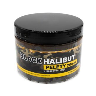 Chyť a pusť Pelety Black Halibut v lososovém proteinu 500ml - 15mm