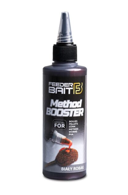FeederBait Method Booster 100ml - Bilý červ
