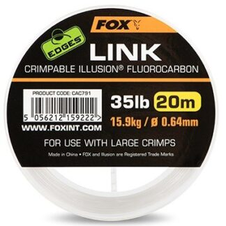 Fox Fluorocarbon Edges Link Illusion Čirý 20 m Nosnost: 25lb