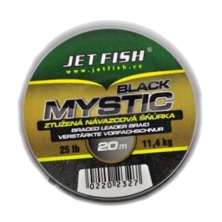 Jet Fish Návazcová šňůra Black Mystic Barva Black 20m 25lb