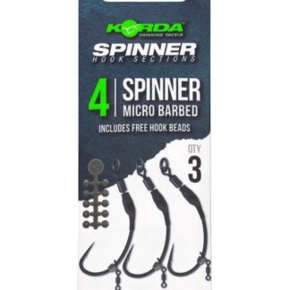 Korda Návazec Spinner Hack Sections Spinner s Protihrotem Velikost háčku: #4