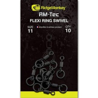 RidgeMonkey Obratlík RM-Tec Flexi Ring Swivel 10ks Velikost: 11