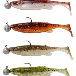 Savage Gear Gumová Nástraha Fat Minnow T Tail RTF Clearwater Mix 4 ks Počet kusů: 4ks