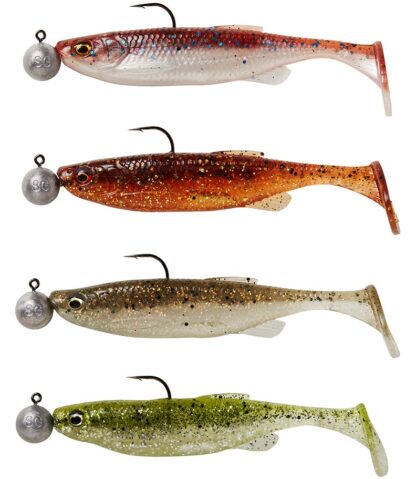 Savage Gear Gumová Nástraha Fat Minnow T Tail RTF Clearwater Mix 4 ks Počet kusů: 4ks