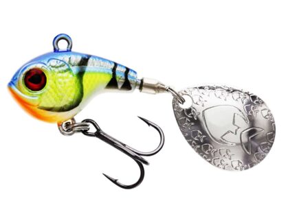 Westin Třpytka DropBite Spin Tail Jig Chartreuse Blue Craw - 2